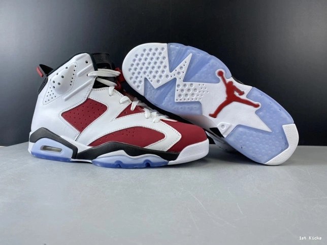 1st Kicks AIR 'CARMINE' 384664-160 RETRO 2014 JORDAN 6 0731